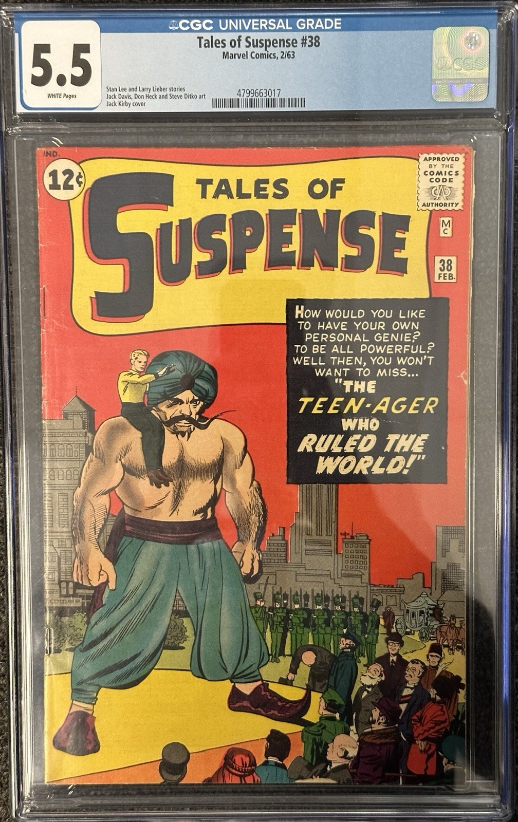 Tales of Suspense #38 CGC 5.5 Marvel Comics February 1963