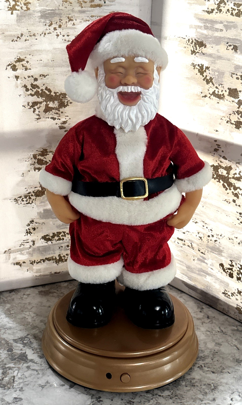 Gemmy Animated Santa Claus Motion Activated Figurine, Talking, Laughing, mooning