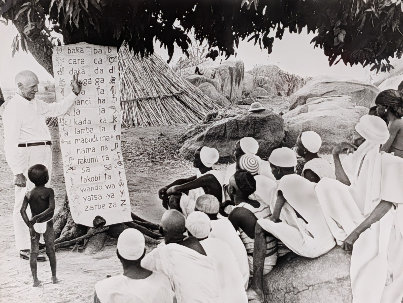 Original 1954 Dr Frank Laubach Nigeria Literacy Each One Teach One Press Photo