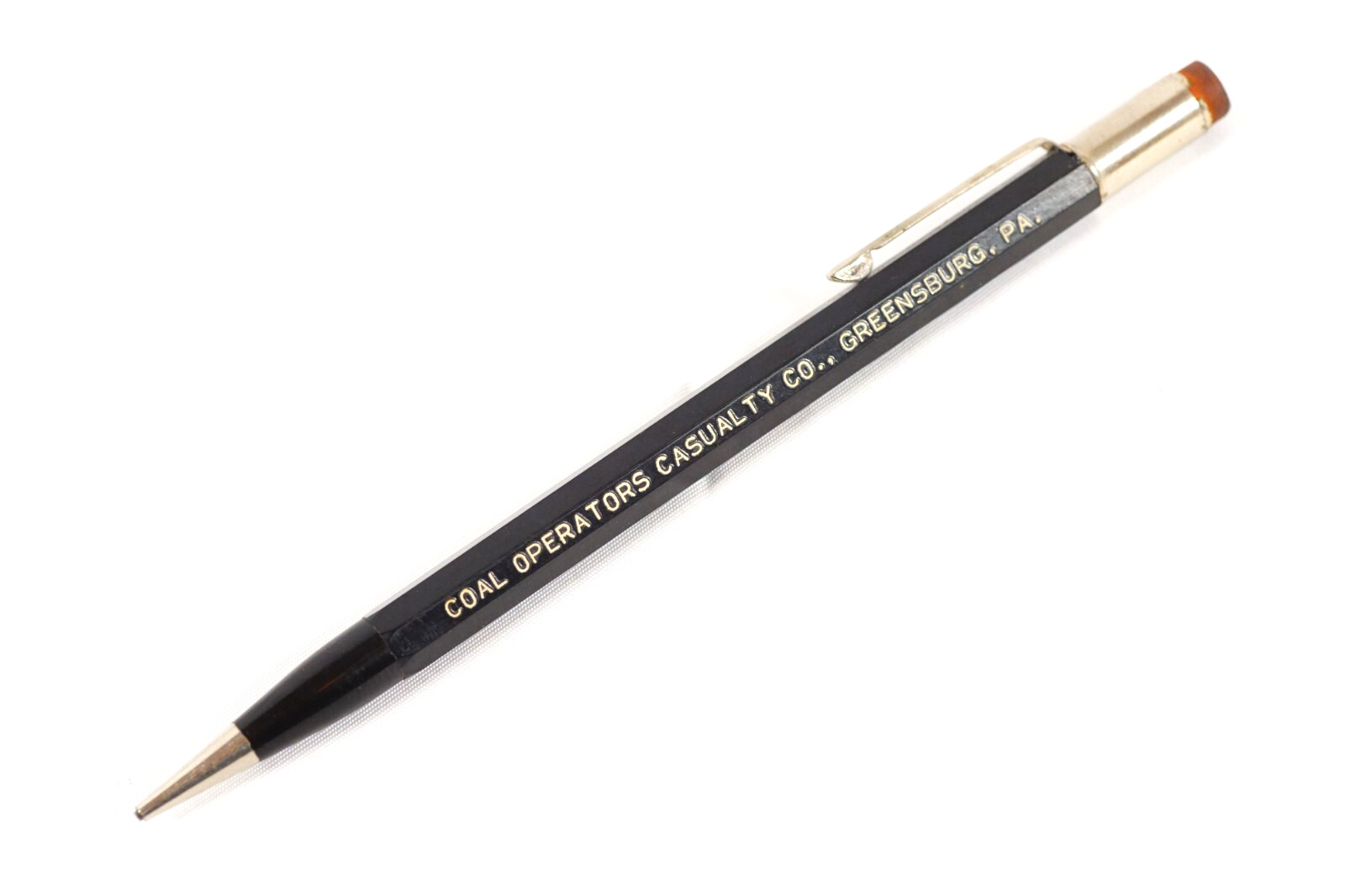 1950s Autopoint Mechanical Pencil Coal Operators Casualty Greensburg PA Advert