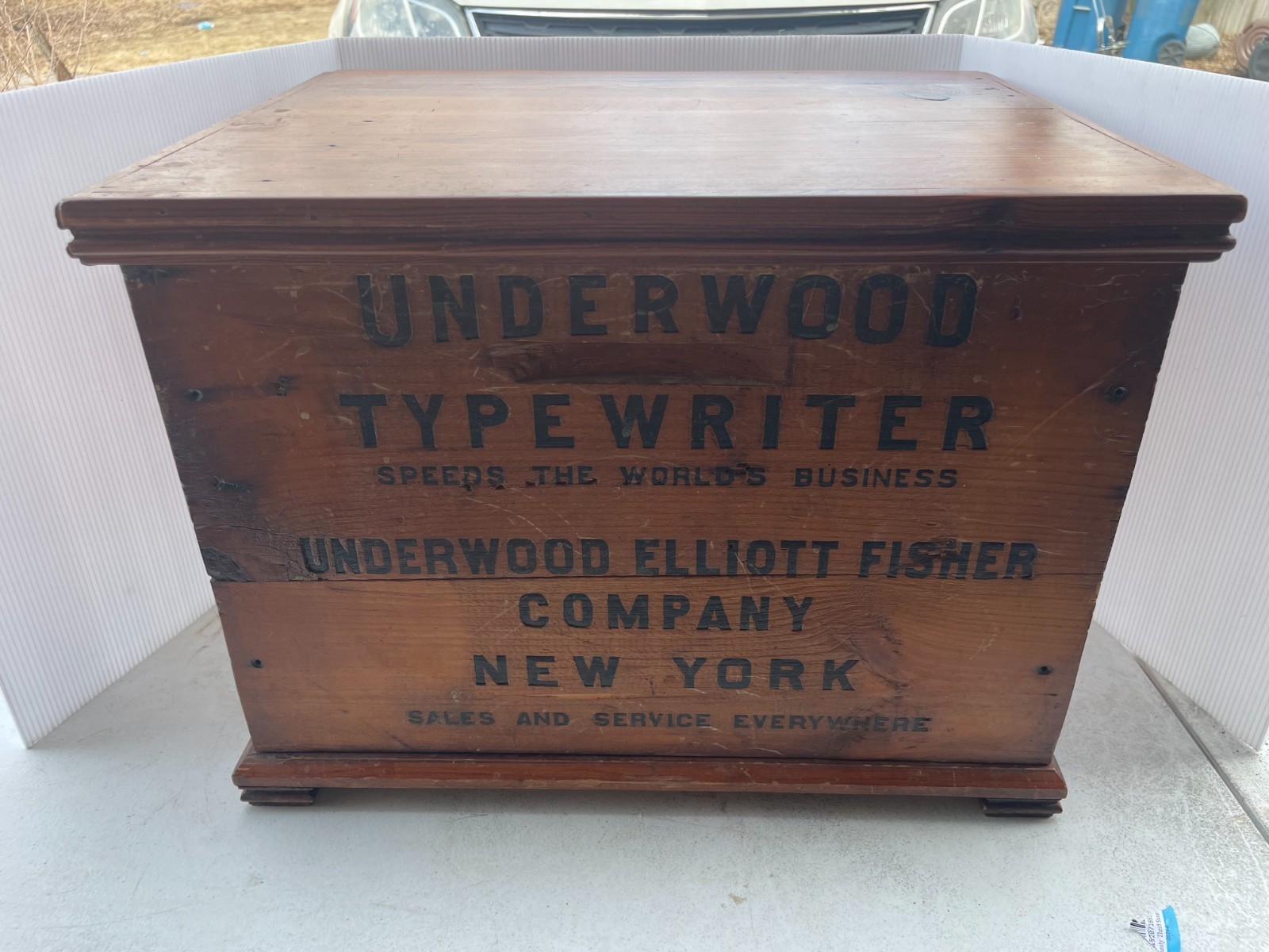 Antique Underwood Storage Box