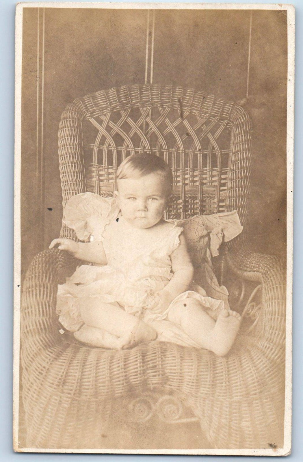 Baby Harland Hogue Monmouth Illinois IL DPO (1909-1999) RPPC Photo Postcard Baby Harland Hogue Monmouth Illinois IL DPO (1909-1999) RPPC Photo Postcard