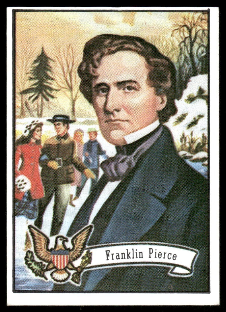 Franklin Pierce - 1972 Topps U.S. Presidents #14