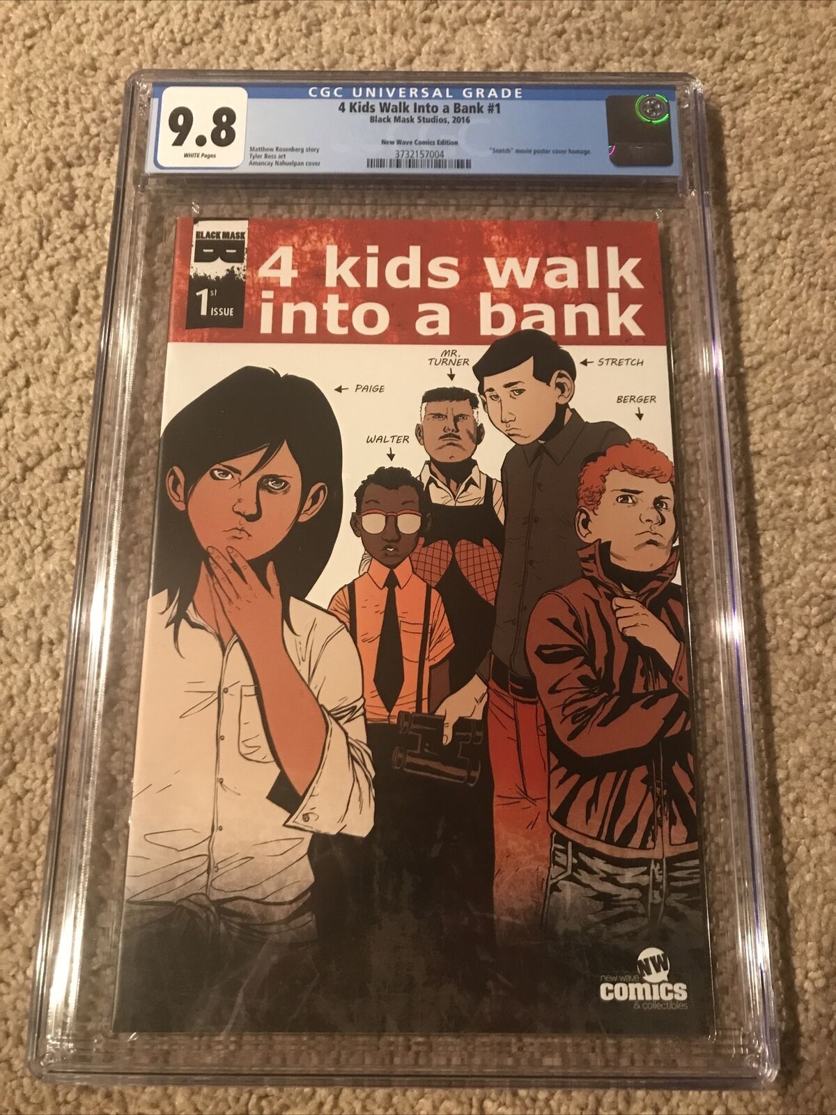 4 Kids Walk Into a Bank #1 CGC 9.8 Only 250 copies  Optioned Show.