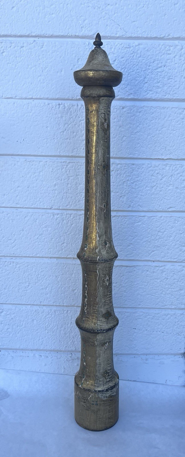 Super Tall Vintage Florentine Green Gold 27