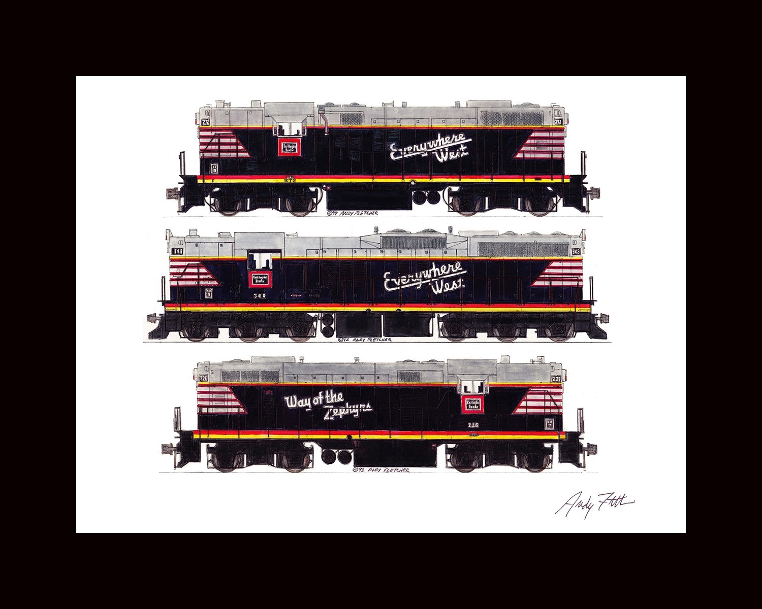 Chicago Burlington & Quincy Black 8 Chicago Burlington & Quincy Black 8