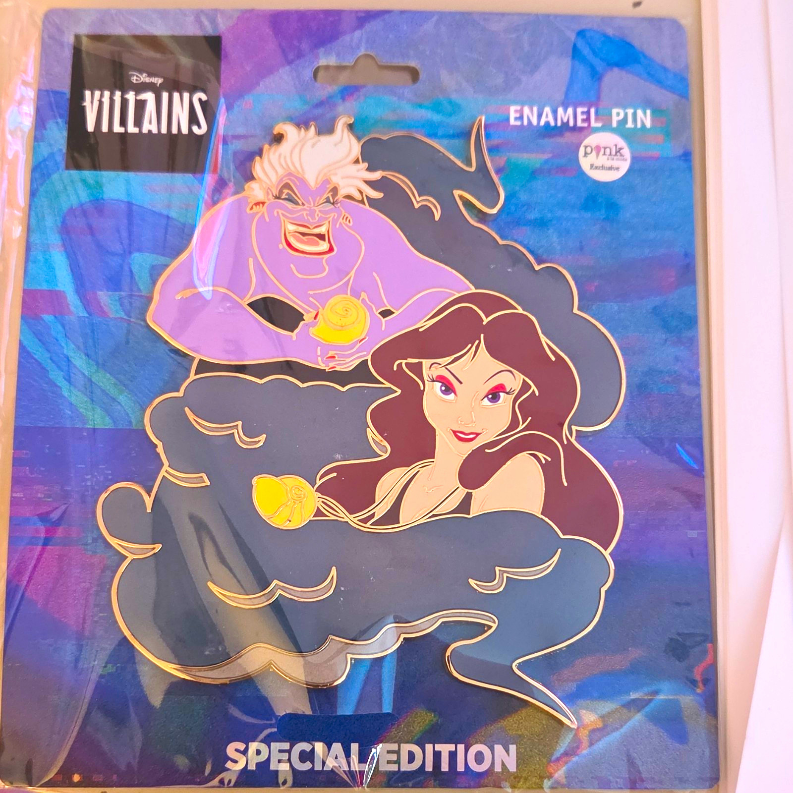 Disney Villains Enamel Pin Ursula & Ariel The Little Mermaid Exclusive SE