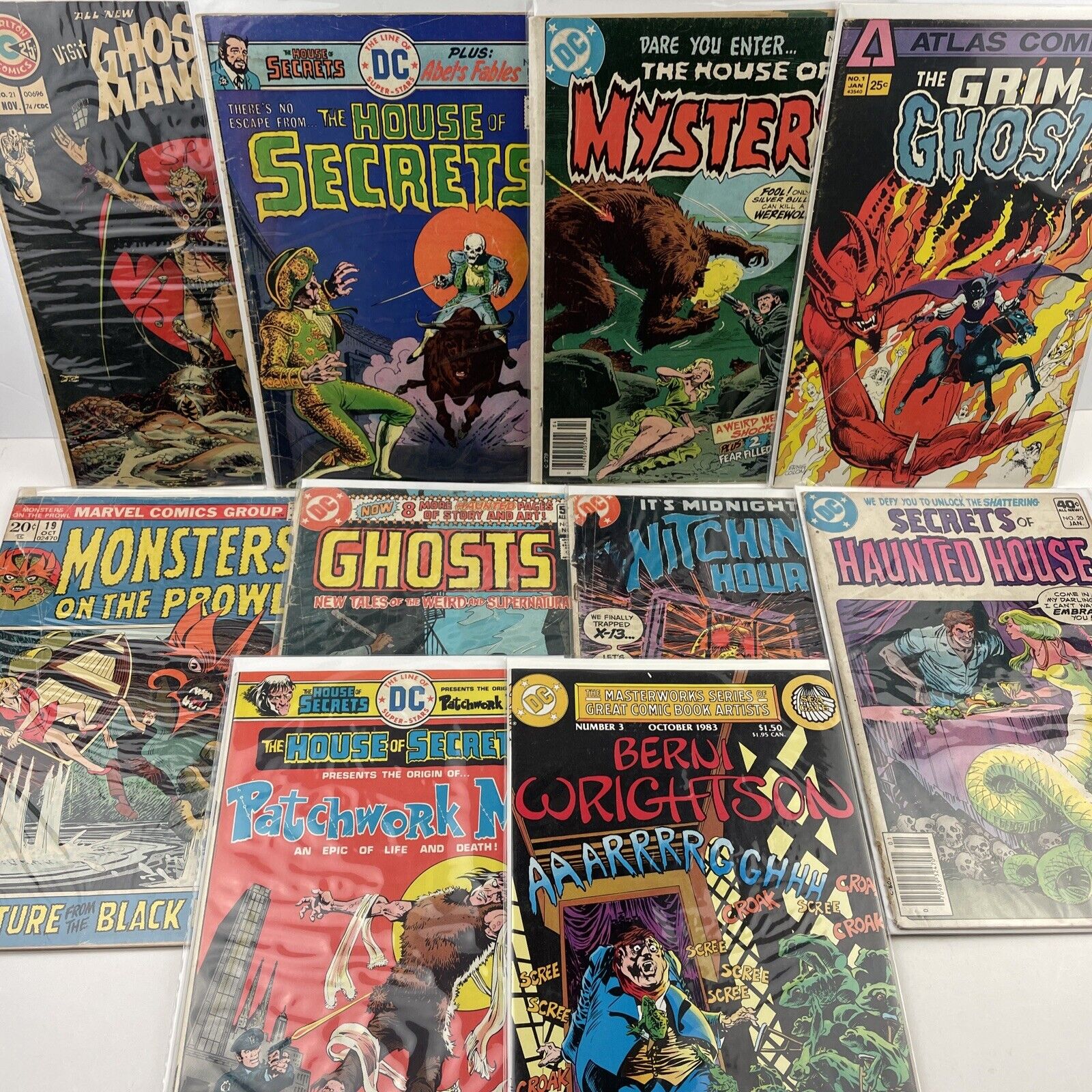 Vintage 1970’s Bronze Age Horror Comic Lot Of 10 Comic Issues