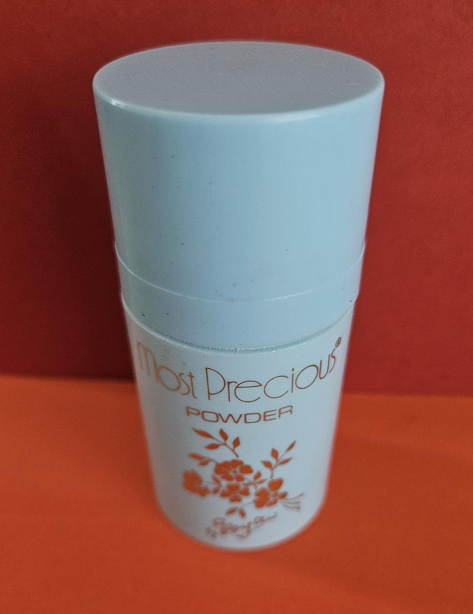 Evyan Most Precious Powder Shaker Blue SMALL shaker-- 70s Discontinued Fragrance