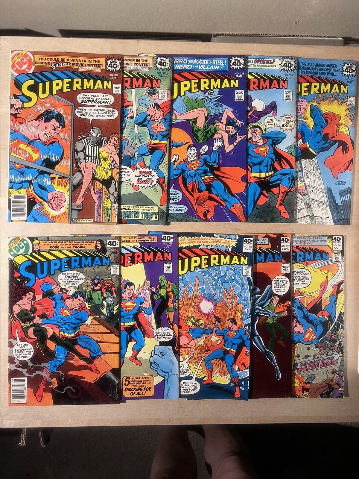 SUPERMAN ( 1979 DC Comics ) #331 332 333 334 335 336 337 338 339 340- High Grade