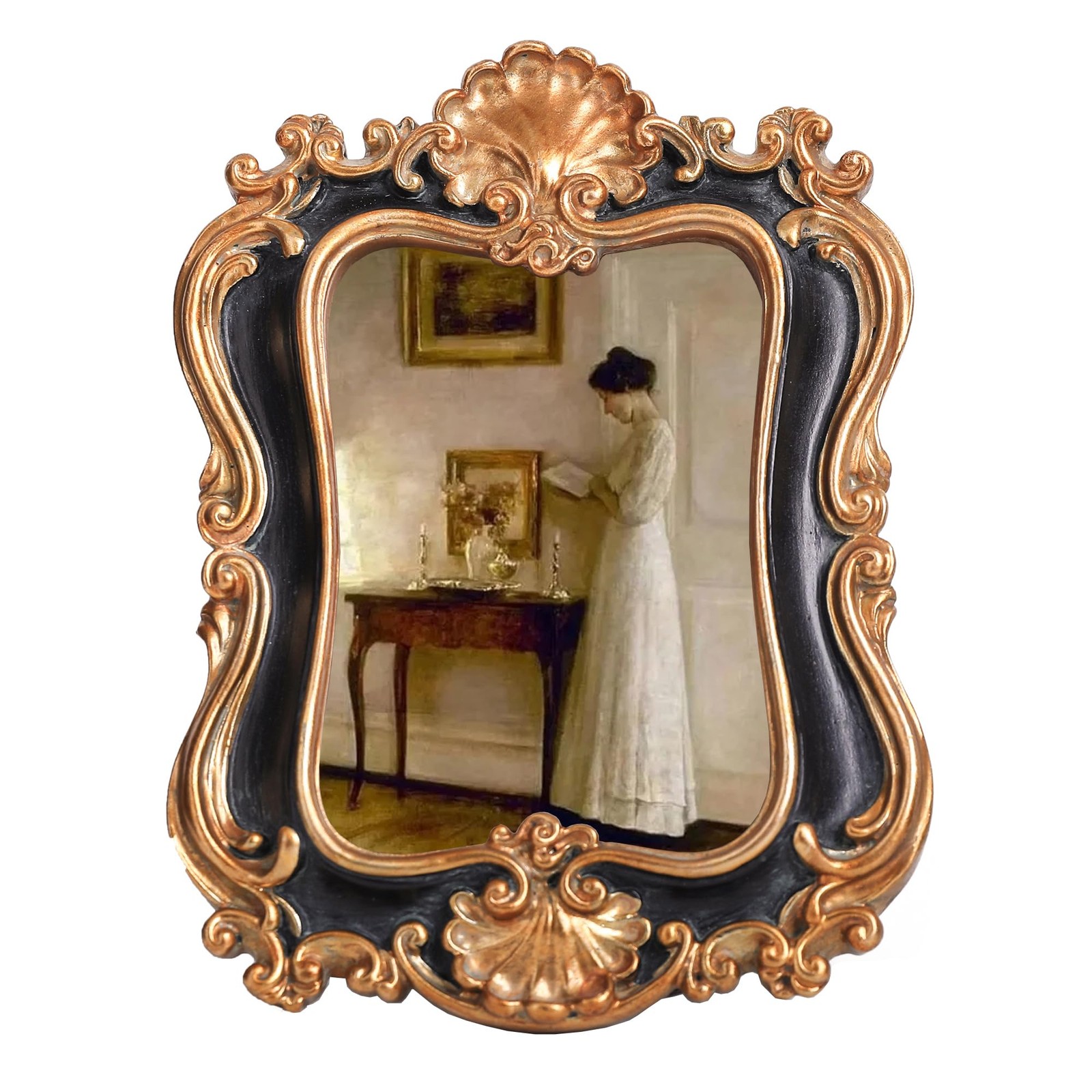 VINLIFE Small Vintage Picture Frames 2.5x3.5 Antique Oblong, Black VINLIFE Small Vintage Picture Frames 2.5x3.5 Antique Oblong, Black