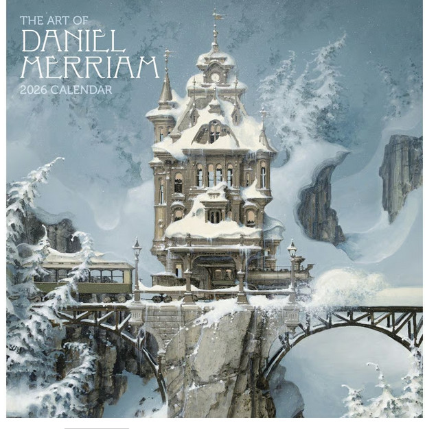 Art of Daniel Merriam 2026 Wall Calendar, 12\'\' X 24\'\' (WHEN OPENED), NEW SEALED