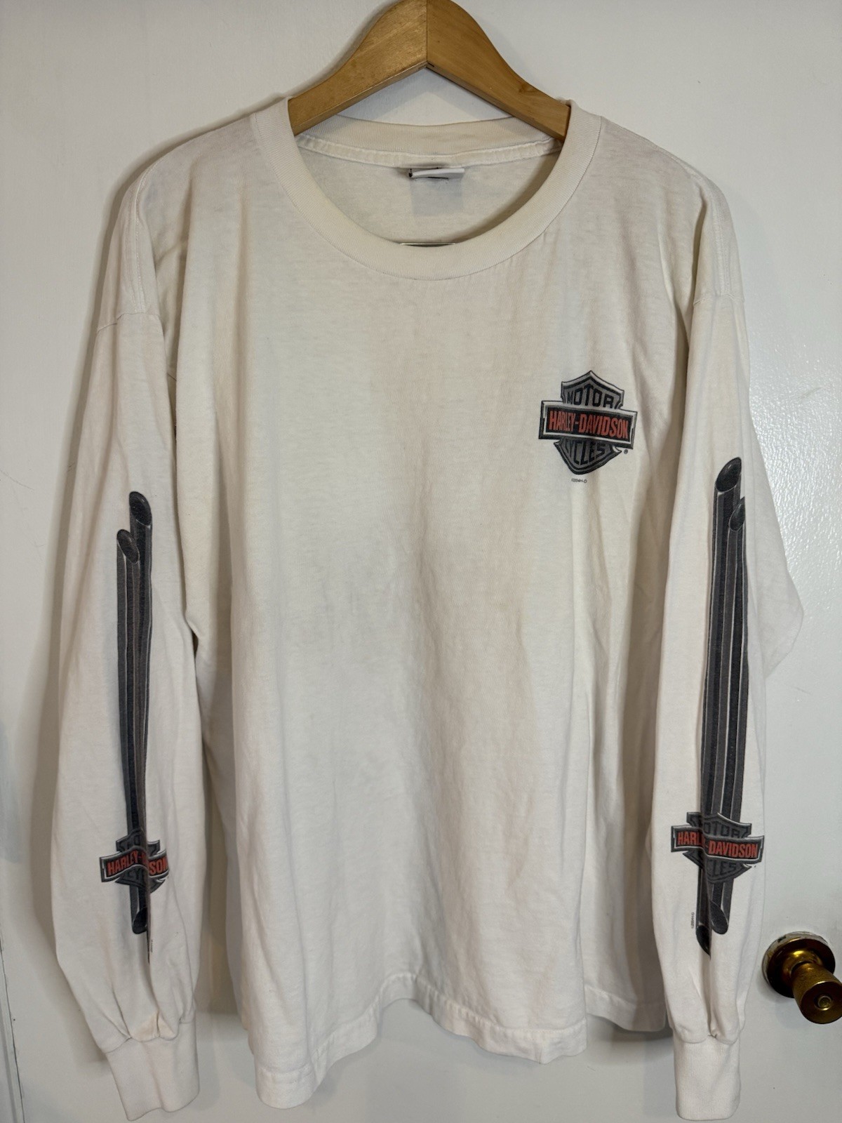 Harley Davidson Men’s XL Vintage Long Sleeve T Shirt 2004 Sandhill Pinehurst NC