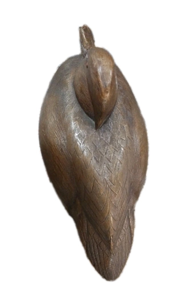 Vintage Brown Duck Decoy by Wood Decoy Culbertson\'s Ltd 10 Wooden 5 Wide 3 Wide