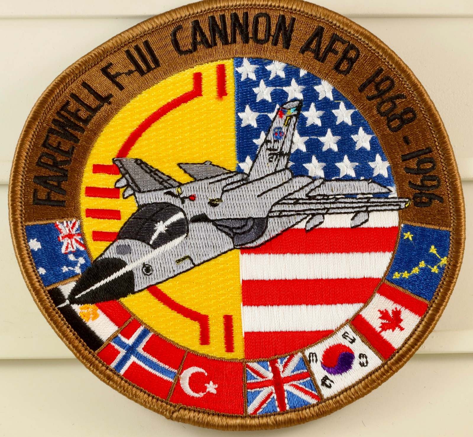 USAF Farewell to Cannon AFB F-111 Aircraft Commemorative Patch (5\