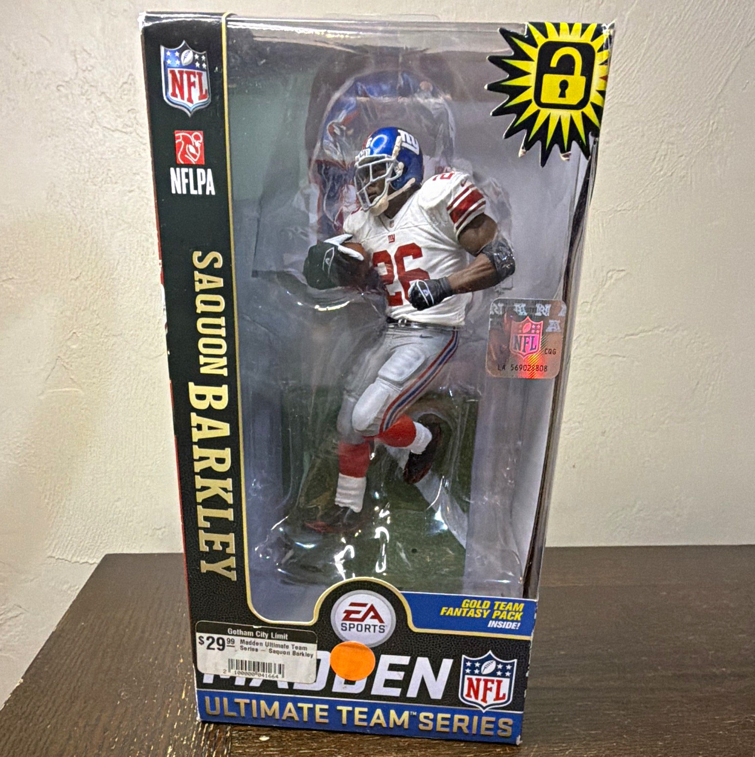 McFarlane Toys Madden NFL Ultimate Team Series Saquon Barkley Figure NIB McFarlane Toys Madden NFL Ultimate Team Series Saquon Barkley Figure NIB