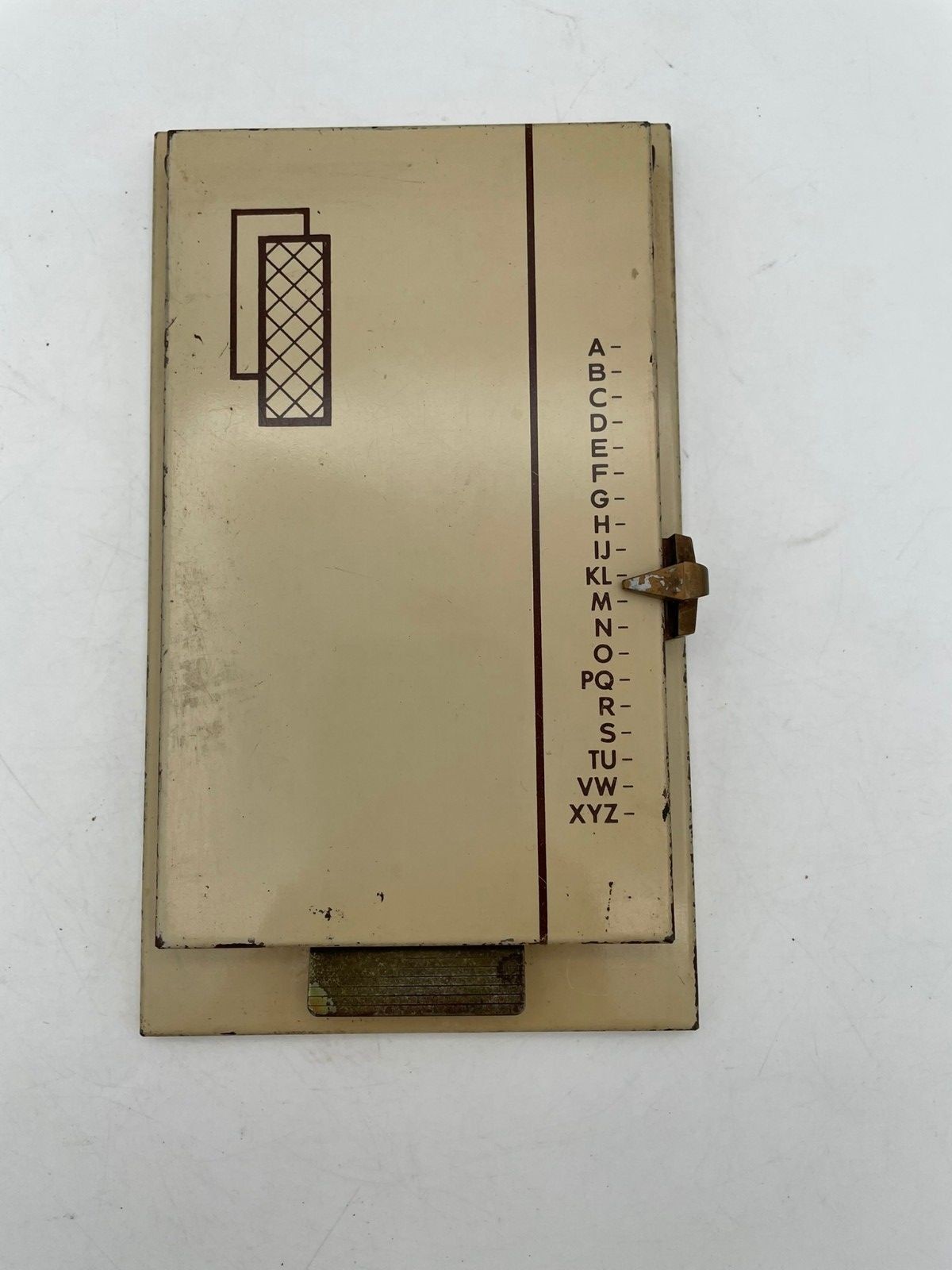 Vintage Metal Mechanical Pop-Up Telephone Index/Address Directory