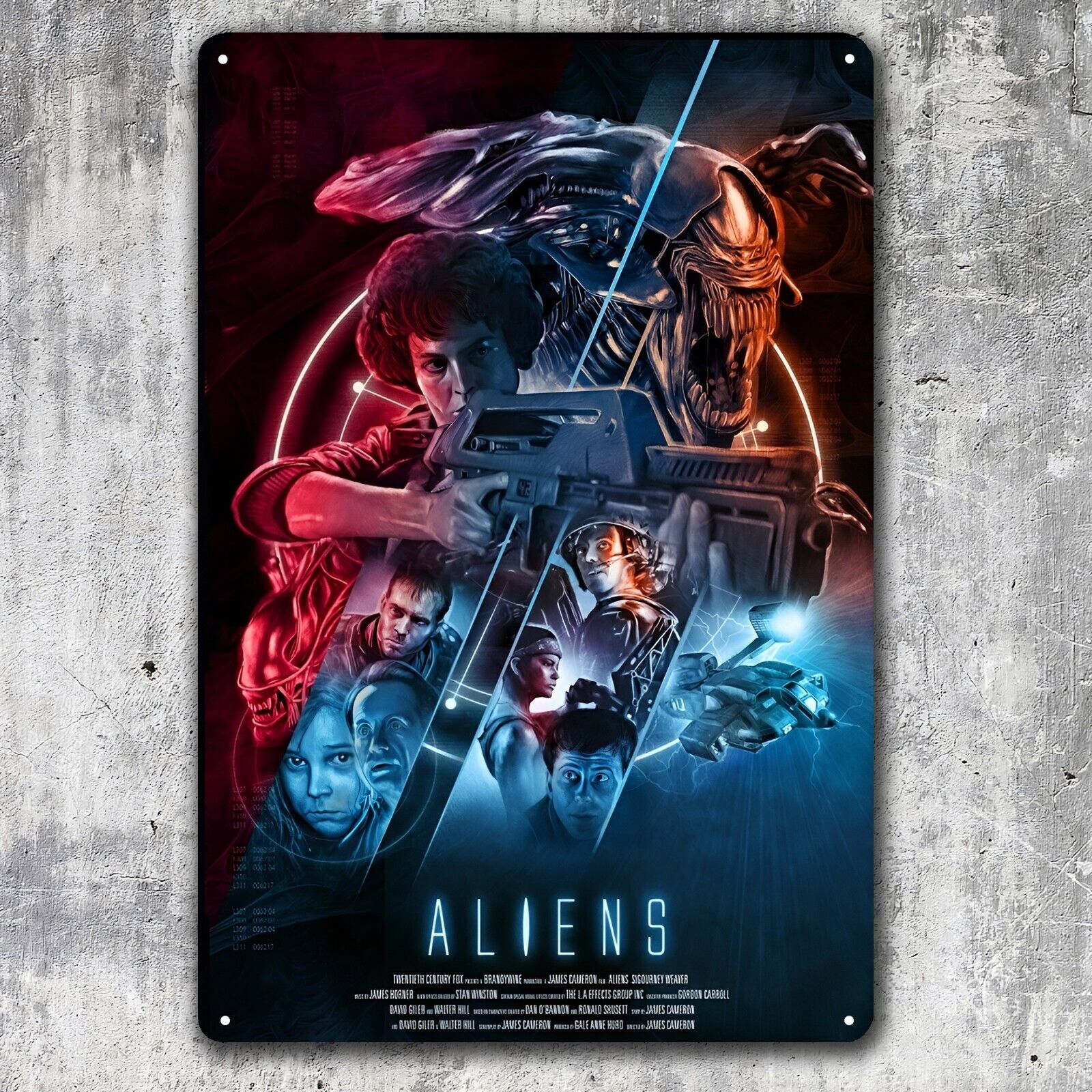 Aliens Movie Metal Poster -  Collectable Tin Sign - 20x30cm