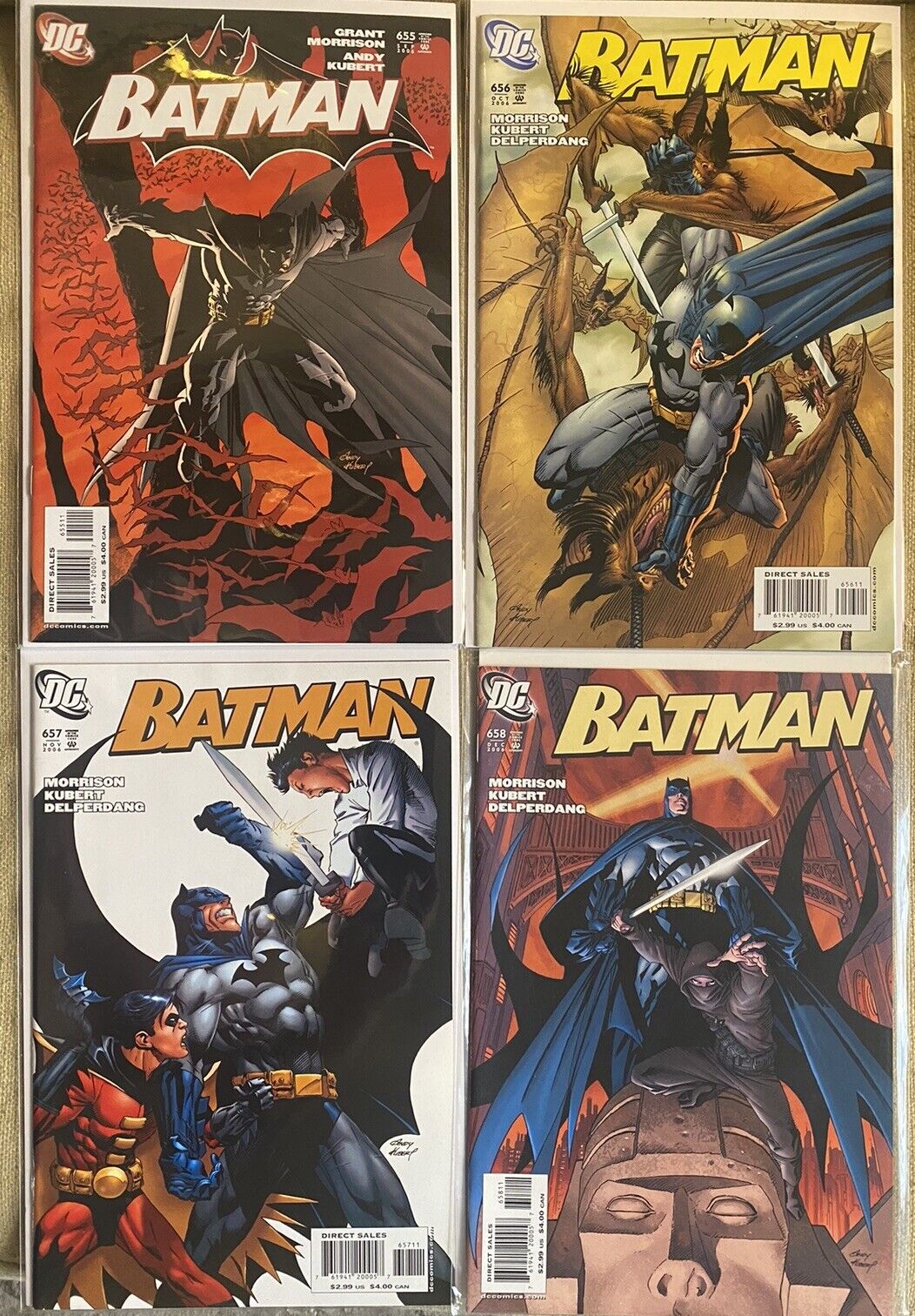 Batman Grant Morrison set 42 key issues  1st Damian NM R.I.P. Heart of Hush Cowl