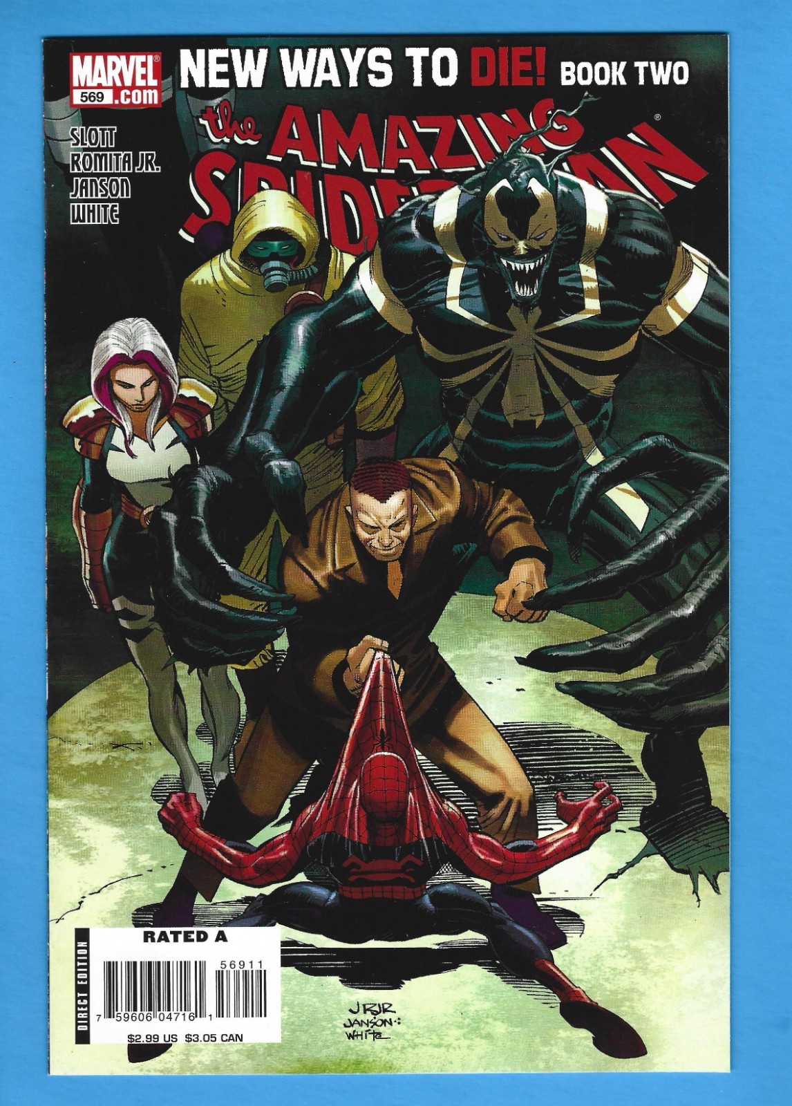 2008 Amazing Spider-Man #569 Marvel 1st Anti-Venom Key New Ways To Die NM- 9.2