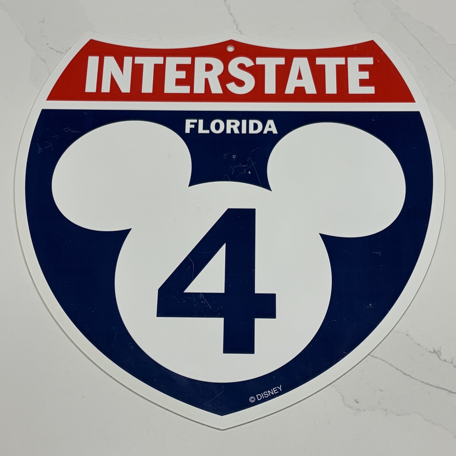 Disney Interstate Sign Florida I-4 Souvenir Mickey Mouse Logo Vintage Highway Disney Interstate Sign Florida I-4 Souvenir Mickey Mouse Logo Vintage Highway