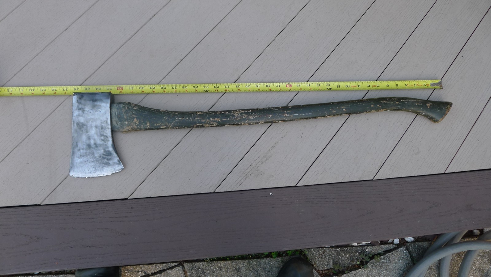 VTG TRUE TEMPER FELLING AXE, 5 LB. 1 OZ, 36