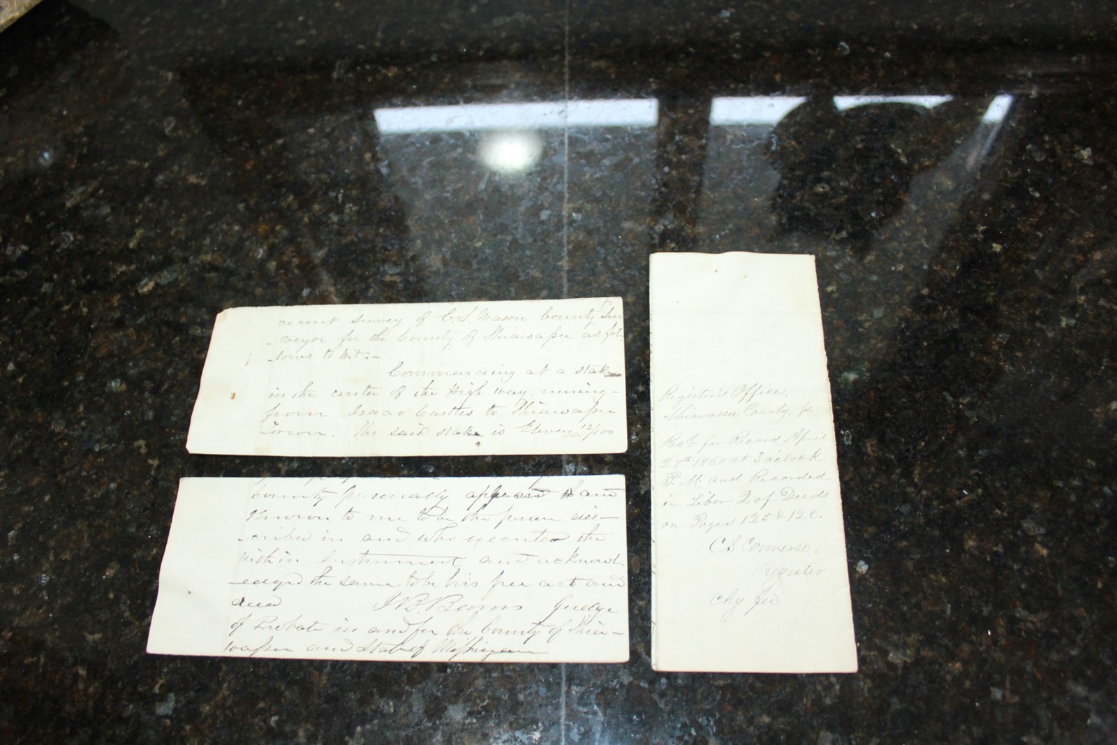 Antique Handwritten Document 1860 - 2 Page Antique Handwritten Document 1860 - 2 Page