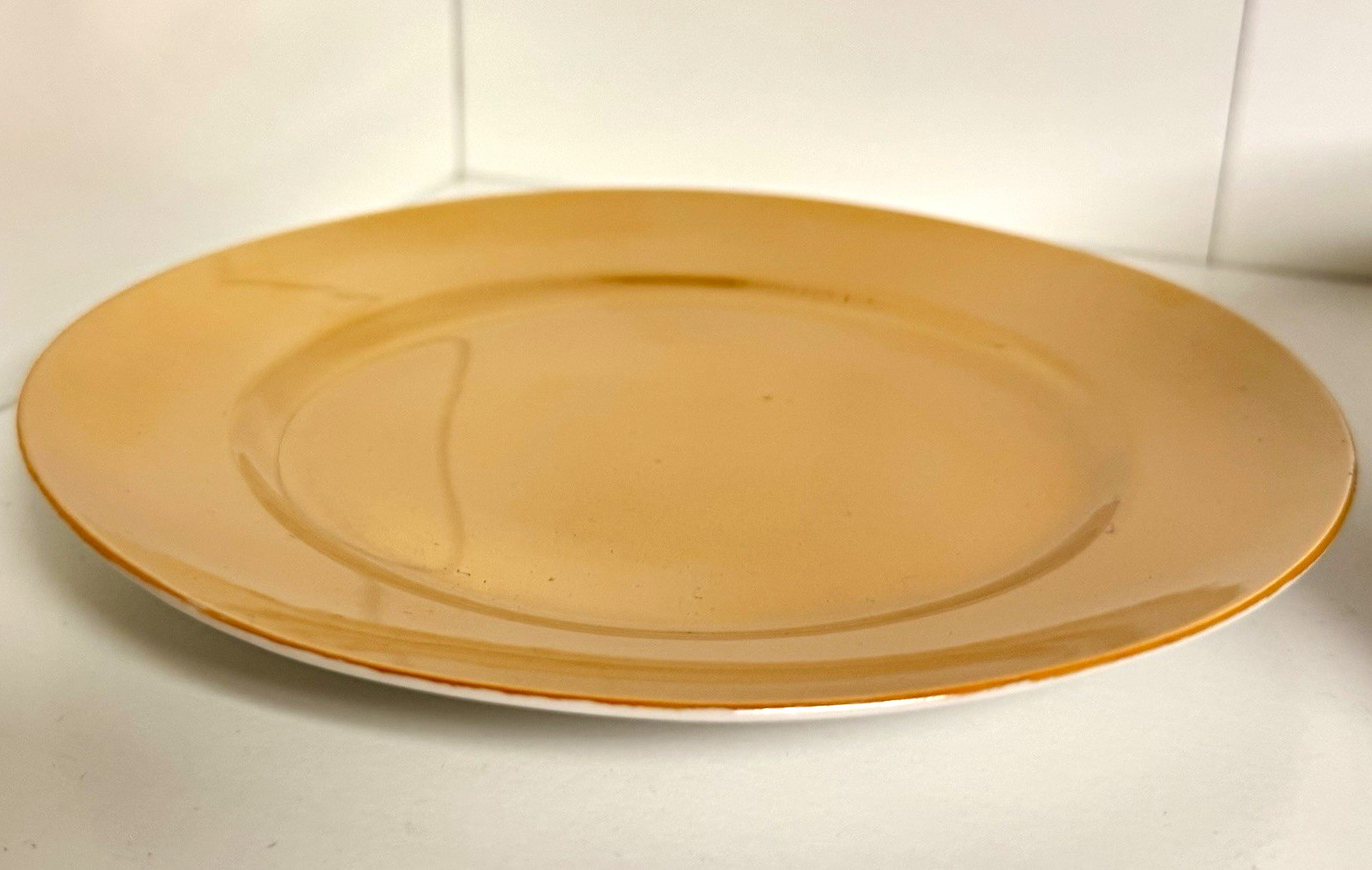 Vintage Gold/White Lusterware Salad Plates Set of 6 Made in Japan
