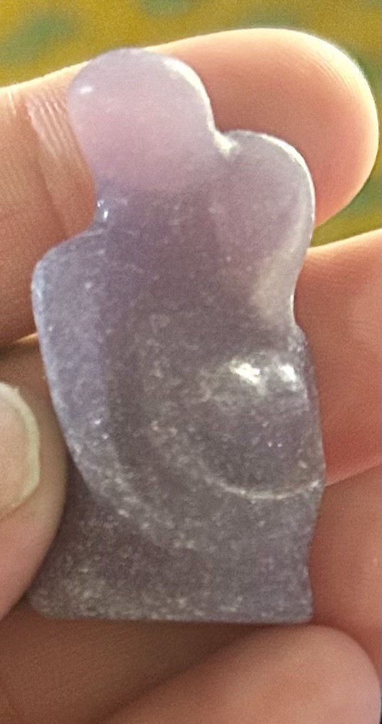 Lepidolite Couple Crystal Carving Polished Natural Stone