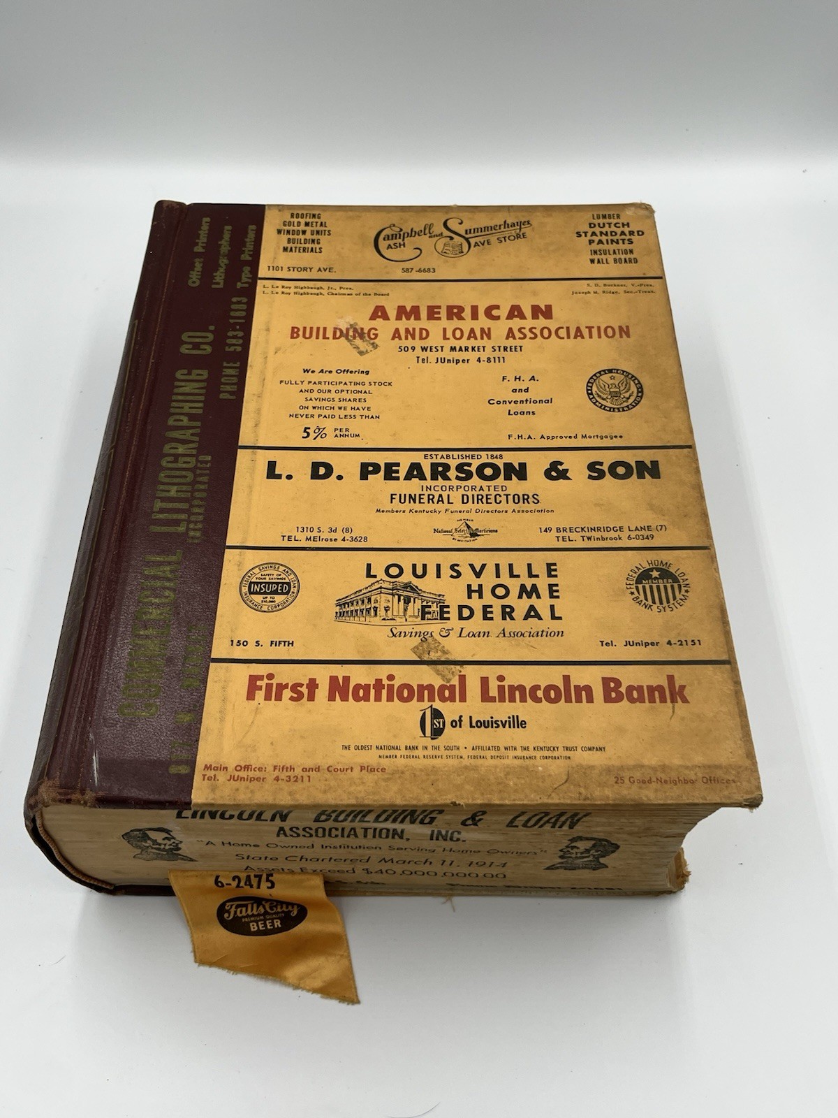 1962 Caron’s Louisville Suburban Directory Jefferson County Kentucky Phone Book