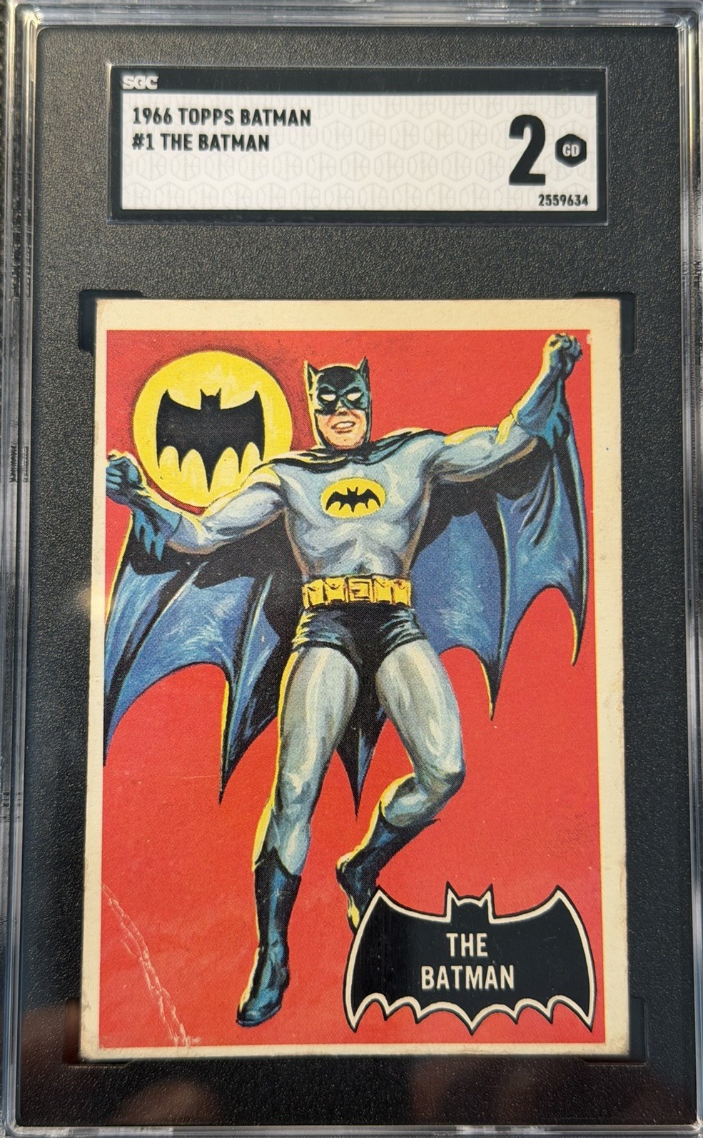 1966 Topps Batman #1 Black Bat SGC 2