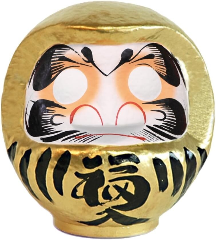Takasaki Lucky Daruma Gold Made in Japan