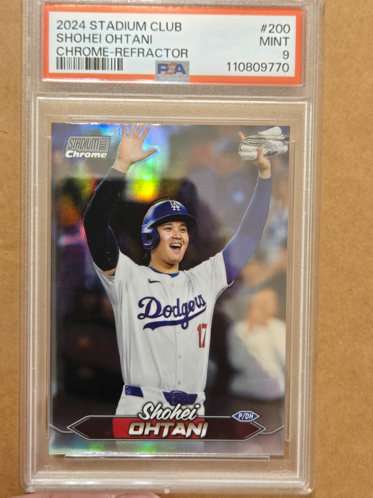2024 STADIUM CLUB CHROME SHOHEI OHTANI #200 REFRACTOR PSA 9 MINT GRADED 2024 STADIUM CLUB CHROME SHOHEI OHTANI #200 REFRACTOR PSA 9 MINT GRADED