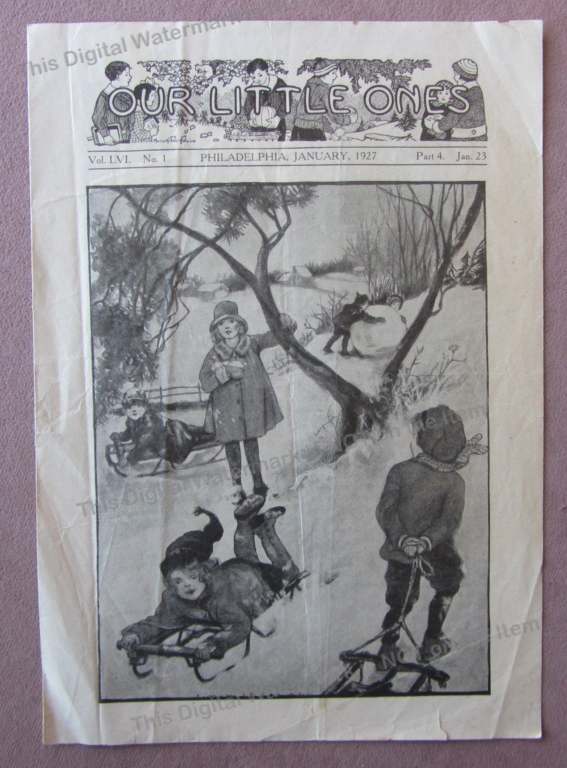 1927 Our Little Ones * American Baptist Sunday School Booklet Church Bible