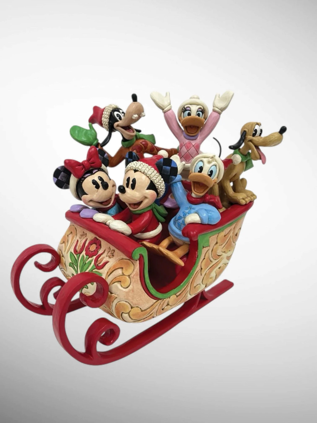Jim Shore Disney Traditions -  A Sleigh Full of Joy Christmas Figurine