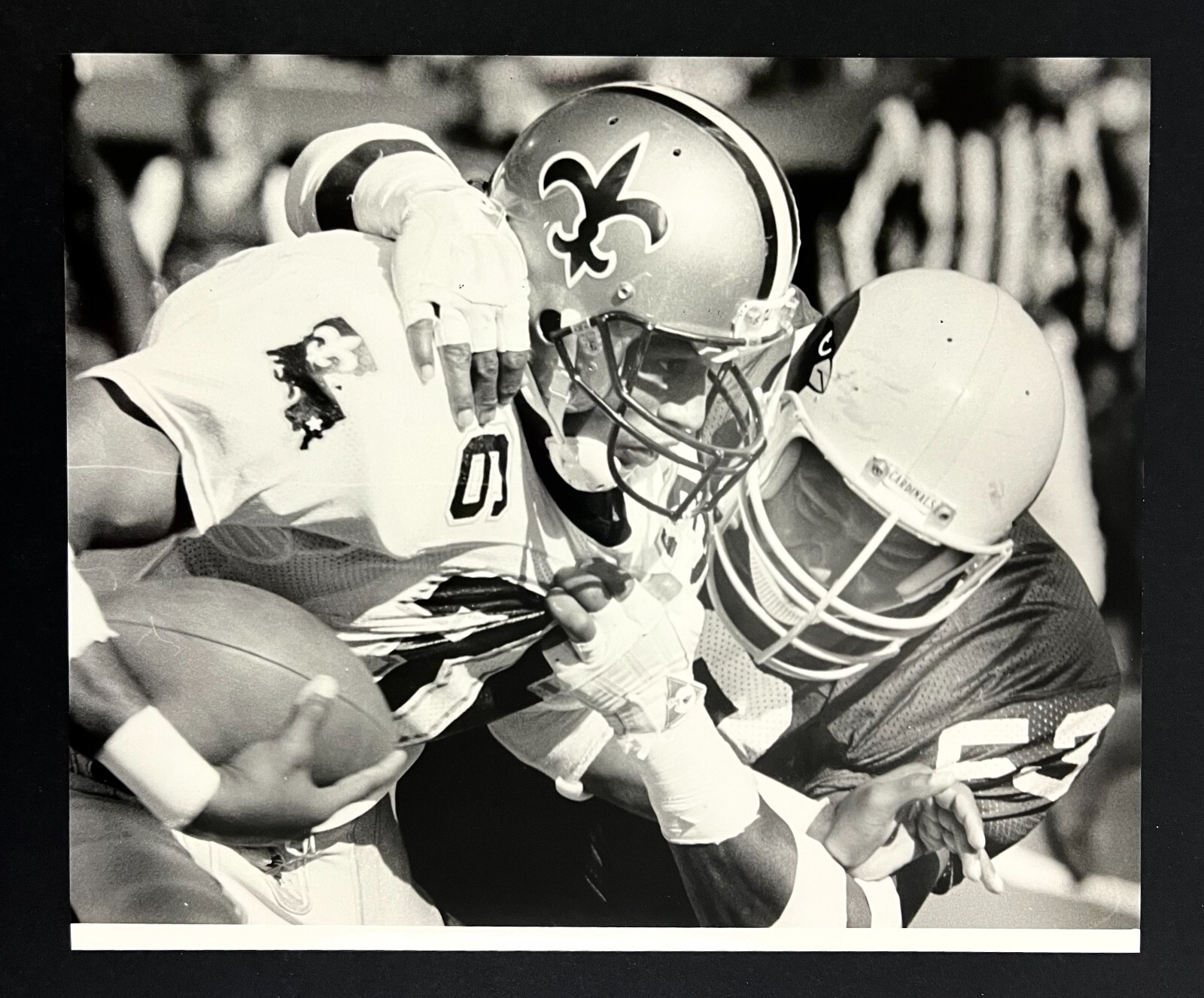 1986 New Orleans Saints VS St Louis Cardinals Nunn Tackles Mayes VTG Press Photo