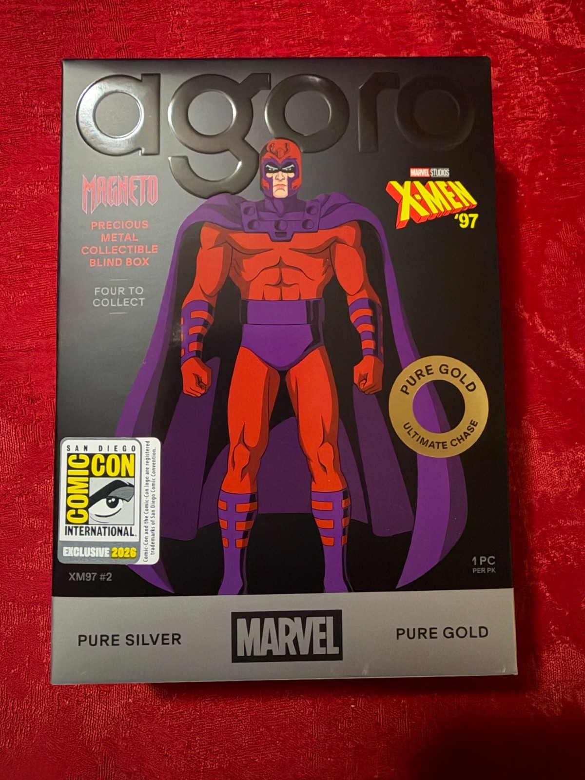 2026 SDCC EXCLUSIVE AGORO MARVEL MAGNETO & DOCTOR DOOM SEALED PURE SILVER