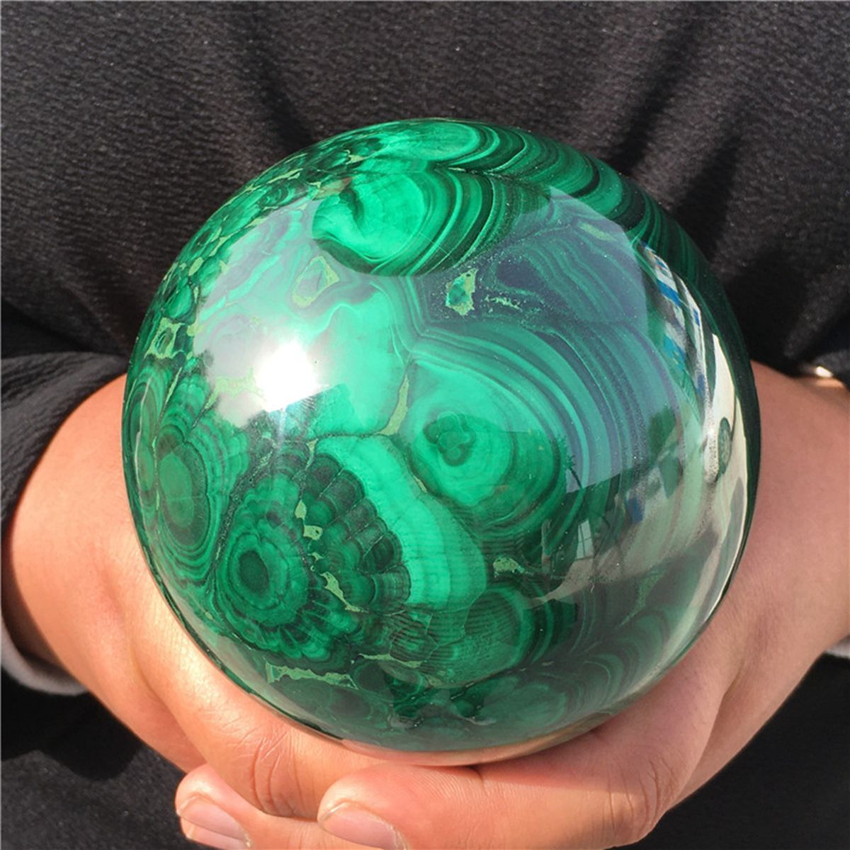 2.08kg Natura malachite Sphere Ball Household decoration Special gifts 