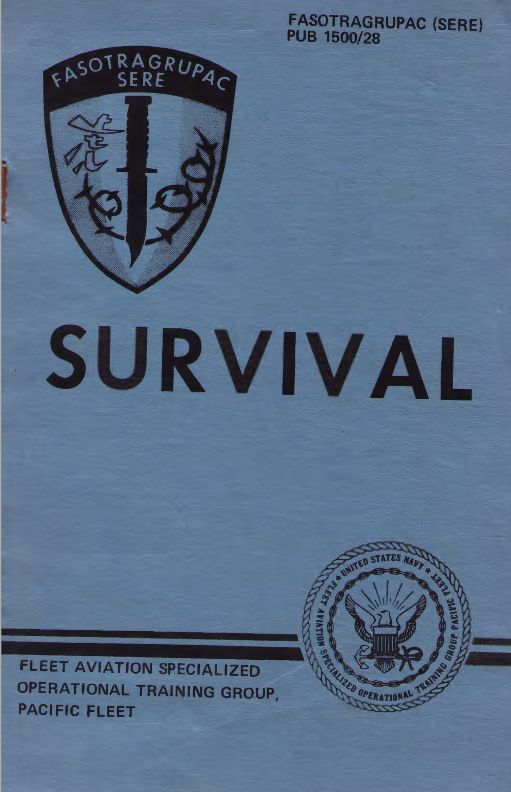 79 Page 1970s Navy Naval SERE COURSE Survival Orientation Manual on CD