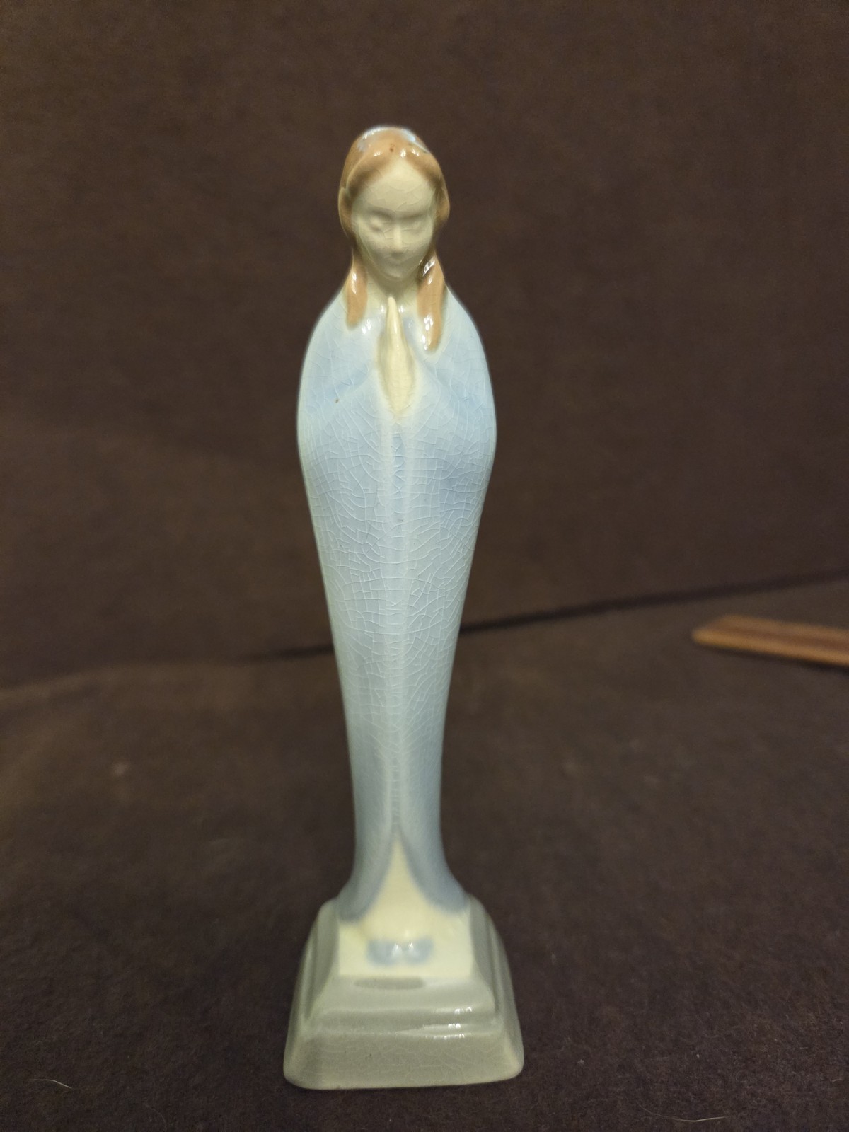 Vintage Art Deco Madonna Virgin Mary Figurine M.R. Midwinter LTD England Mother