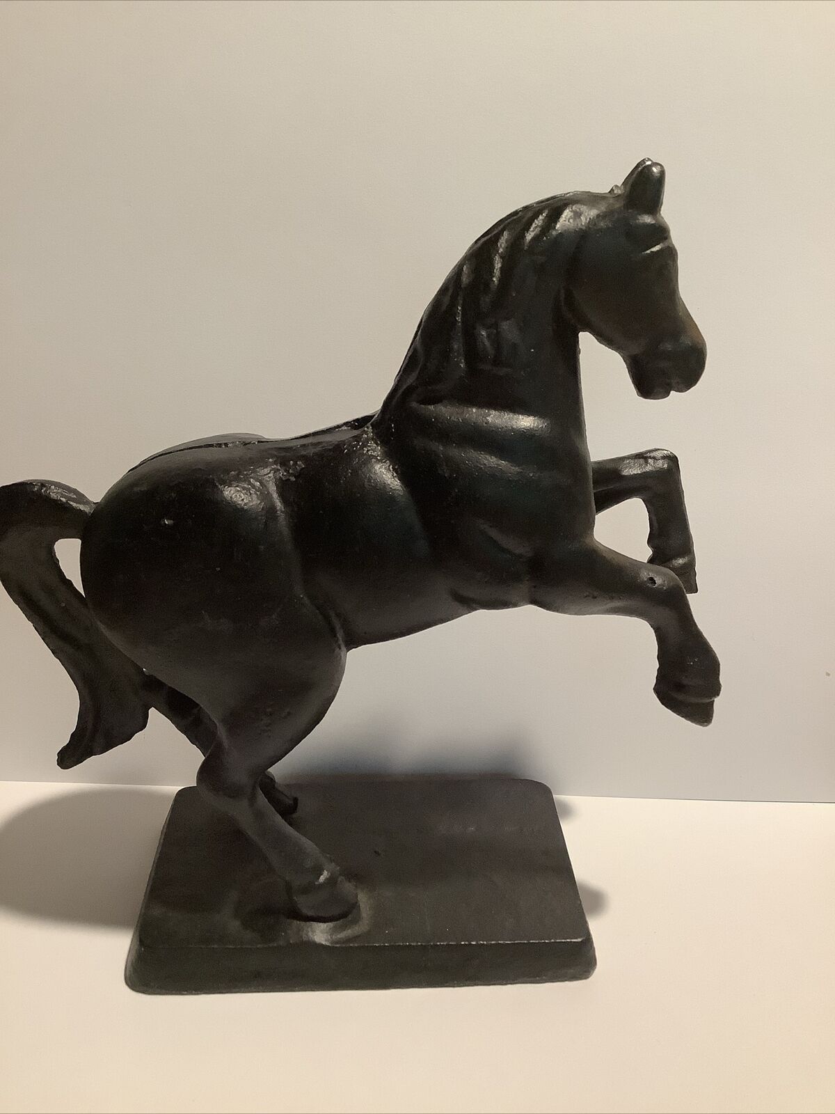 Cast Iron Penny Bank Prancing Horse