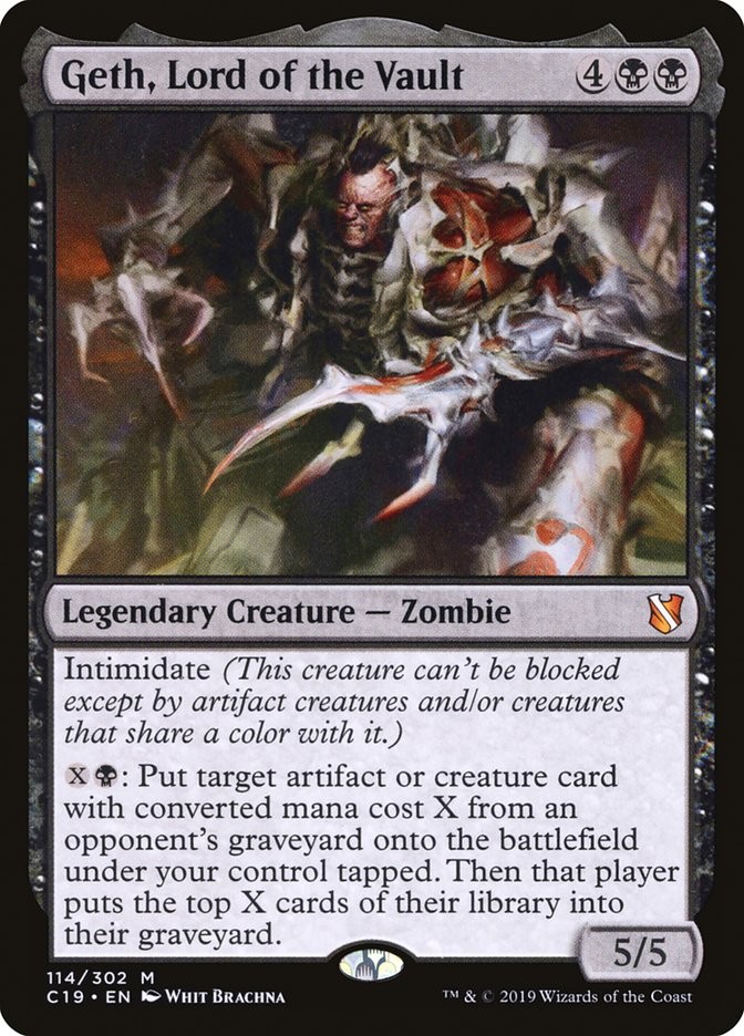 MTG Geth, Lord of the Vault [Commander 2019] Lightly Played