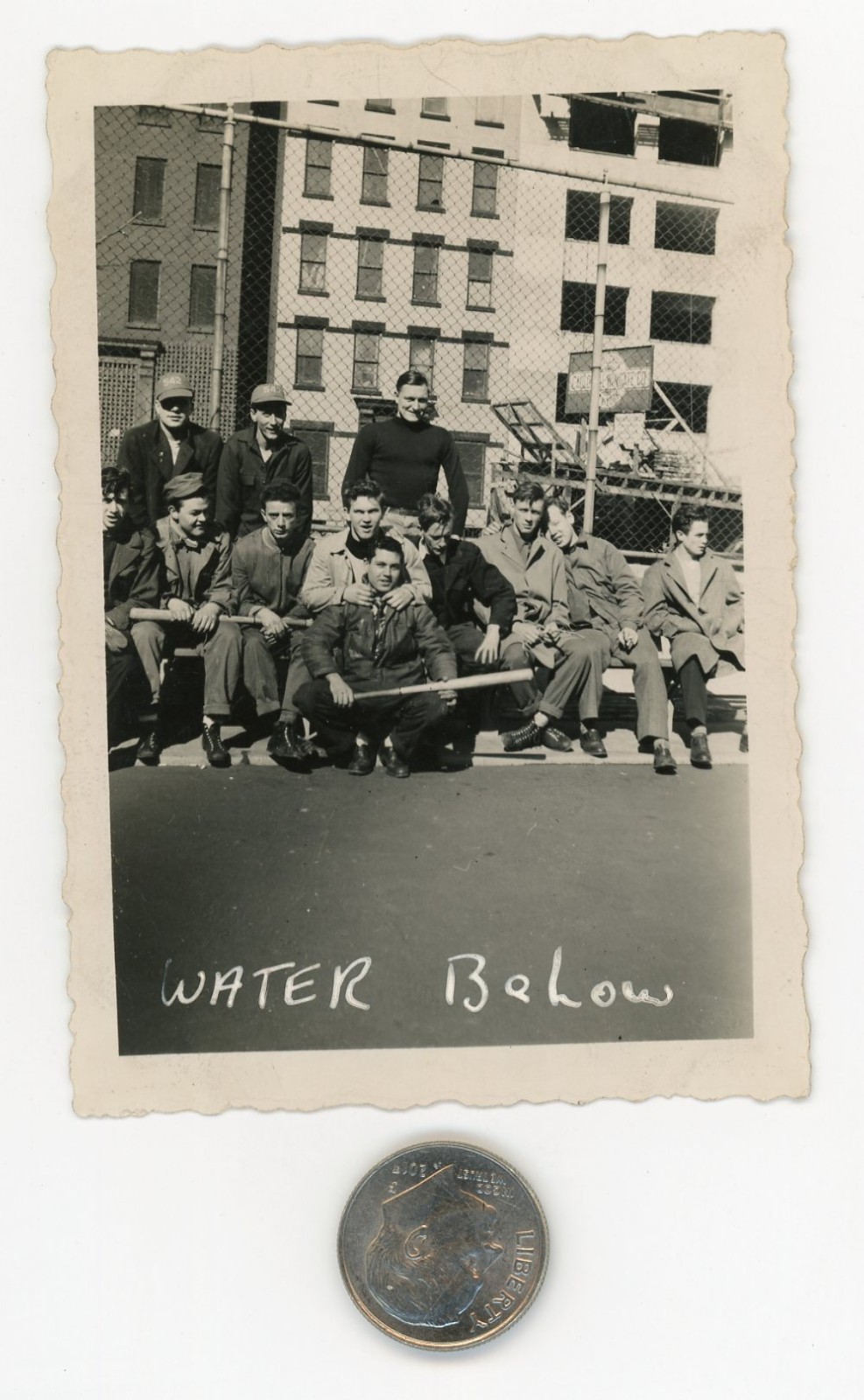 Vintage 1930\'s NYC photo / New York Gangs with Bats Cuddle & Cantor UK Tourists