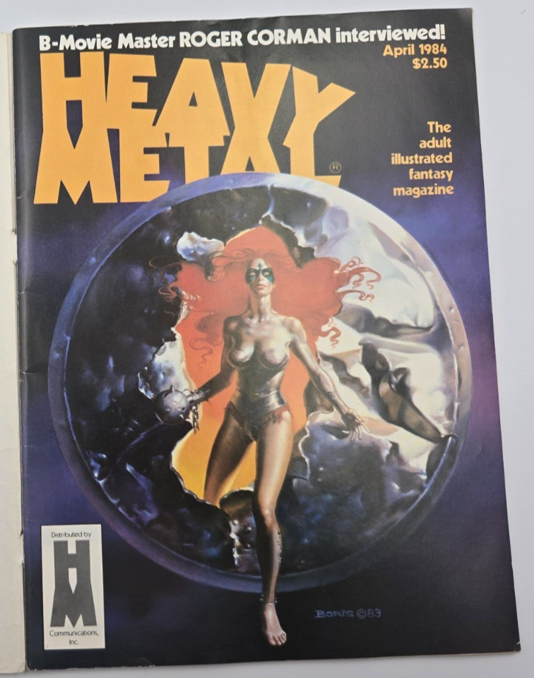 Heavy Metal Magazine April 1984 Vintage Sci-Fi Fantasy Adult Illustrated Art