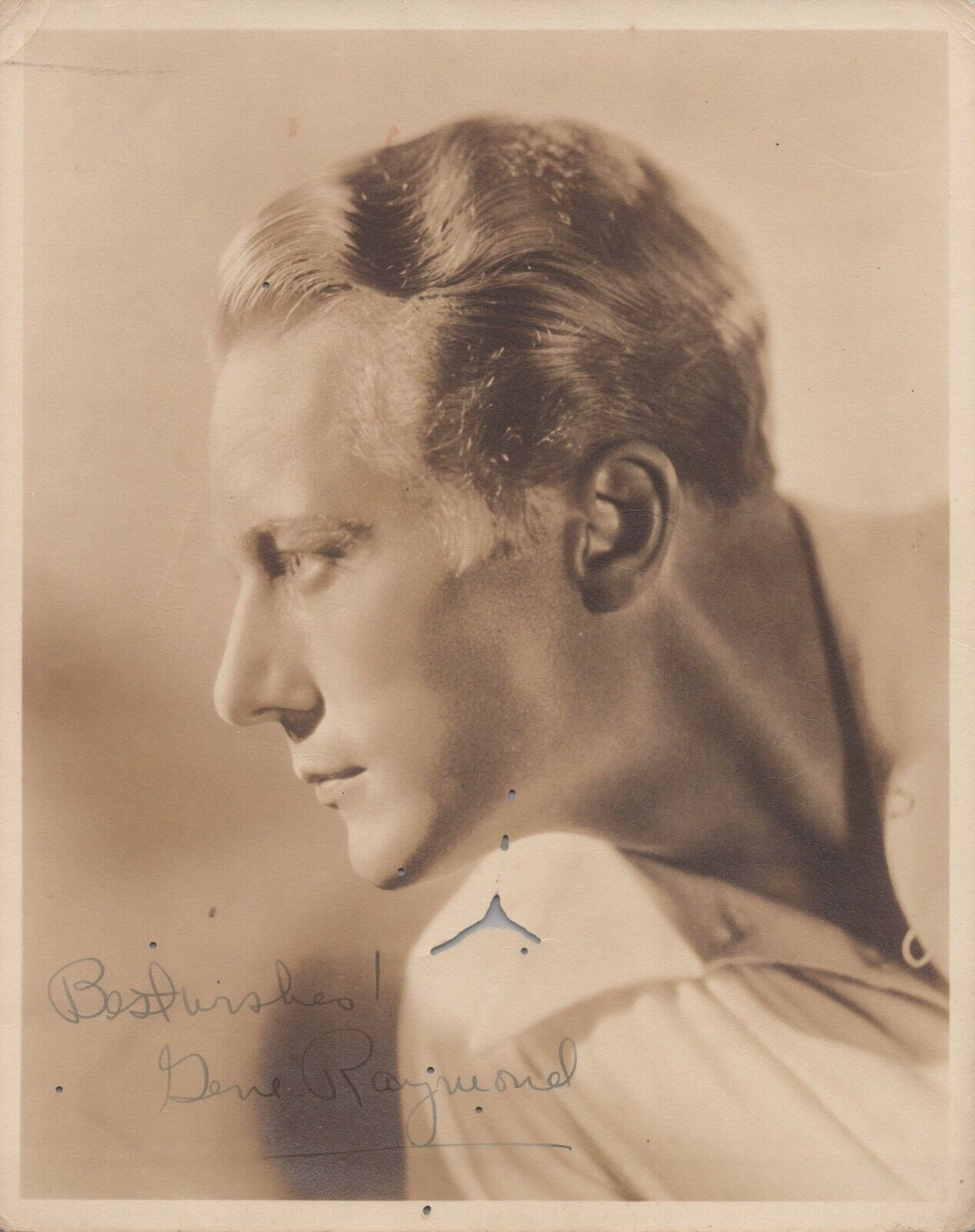 HOLLYWOOD GENE RAYMOND SINGED AUTOGRAPH INSCRIBED 1940s ORIGINAL PHOTO J 88