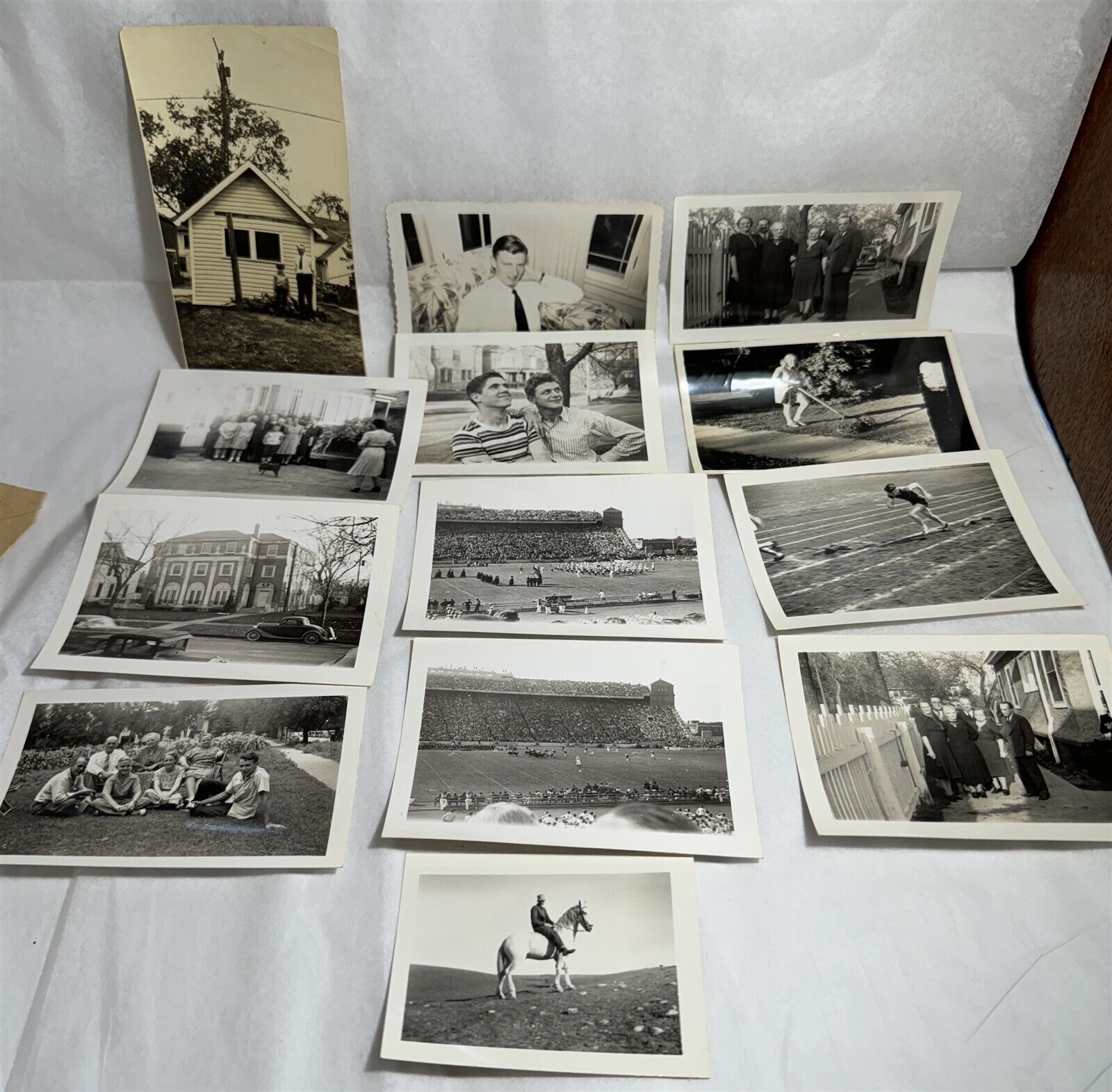 Vintage 1940's Photo Lot KODAK FINISHING Print Family & Sports Sioux Falls S.D.