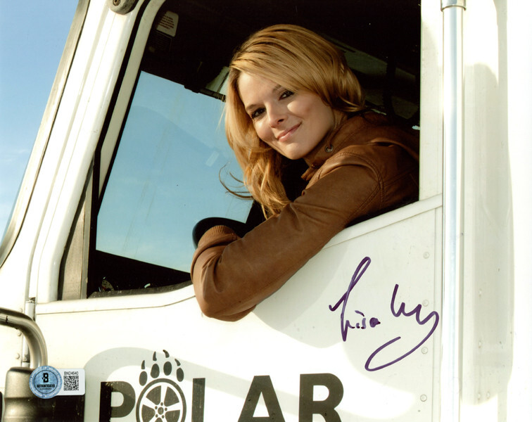 LISA KELLY SIGNED AUTOGRAPHED 8x10 PHOTO ICE ROAD TRUCKERS VERY RARE BECKETT BAS