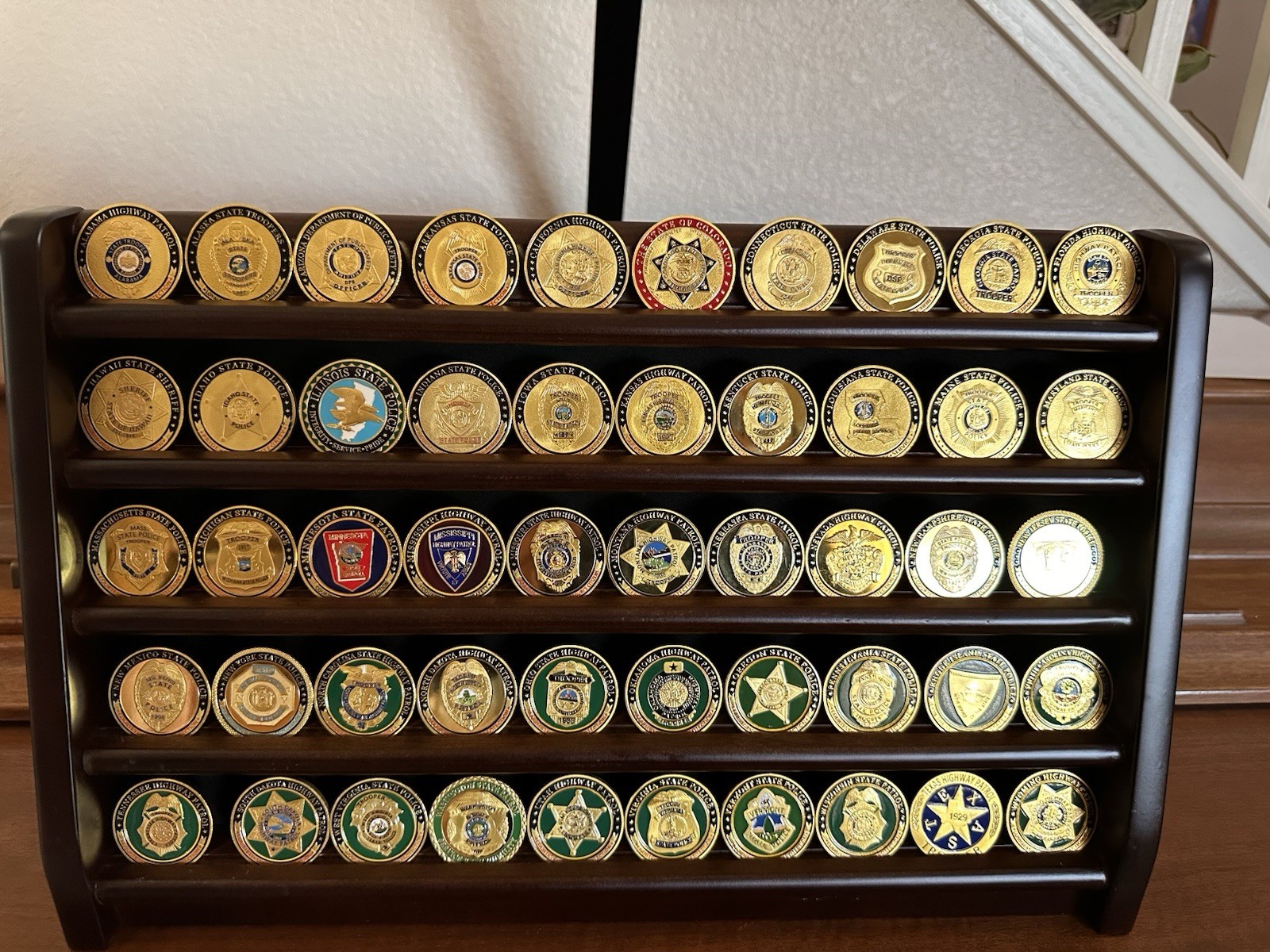 Lot Of 50 States Police Departments Challenge Coins. Great Gift. New Fast Ship