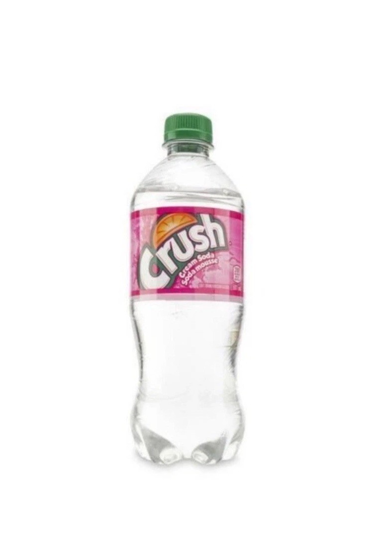 24x Crush Cream Clear Soda 20 Oz. ORDER ONLY ONE CRATE PER ORDER