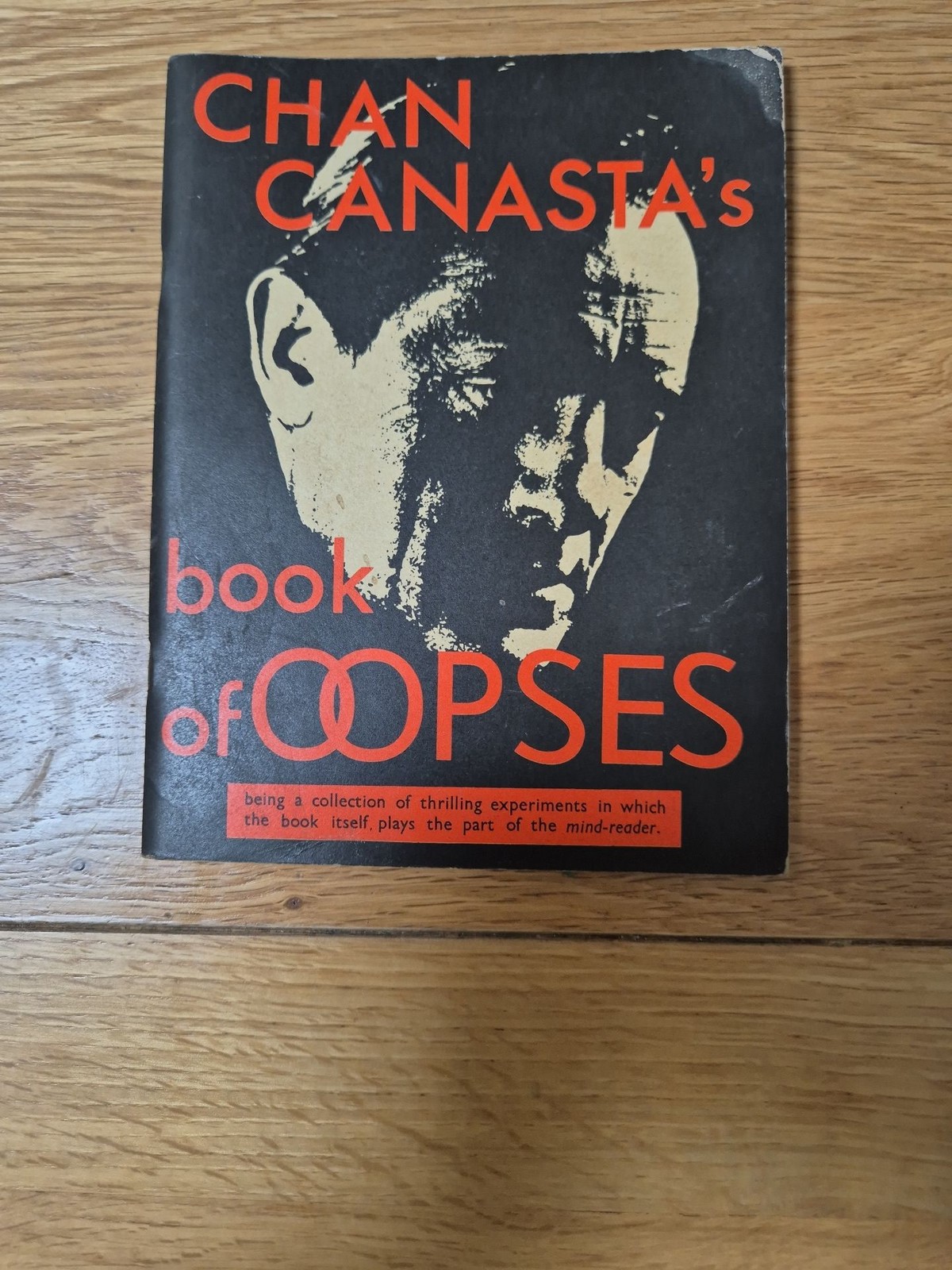 Chan Canasta\'s Book of Oopses 1966 First Edition Magic Mentalism Book
